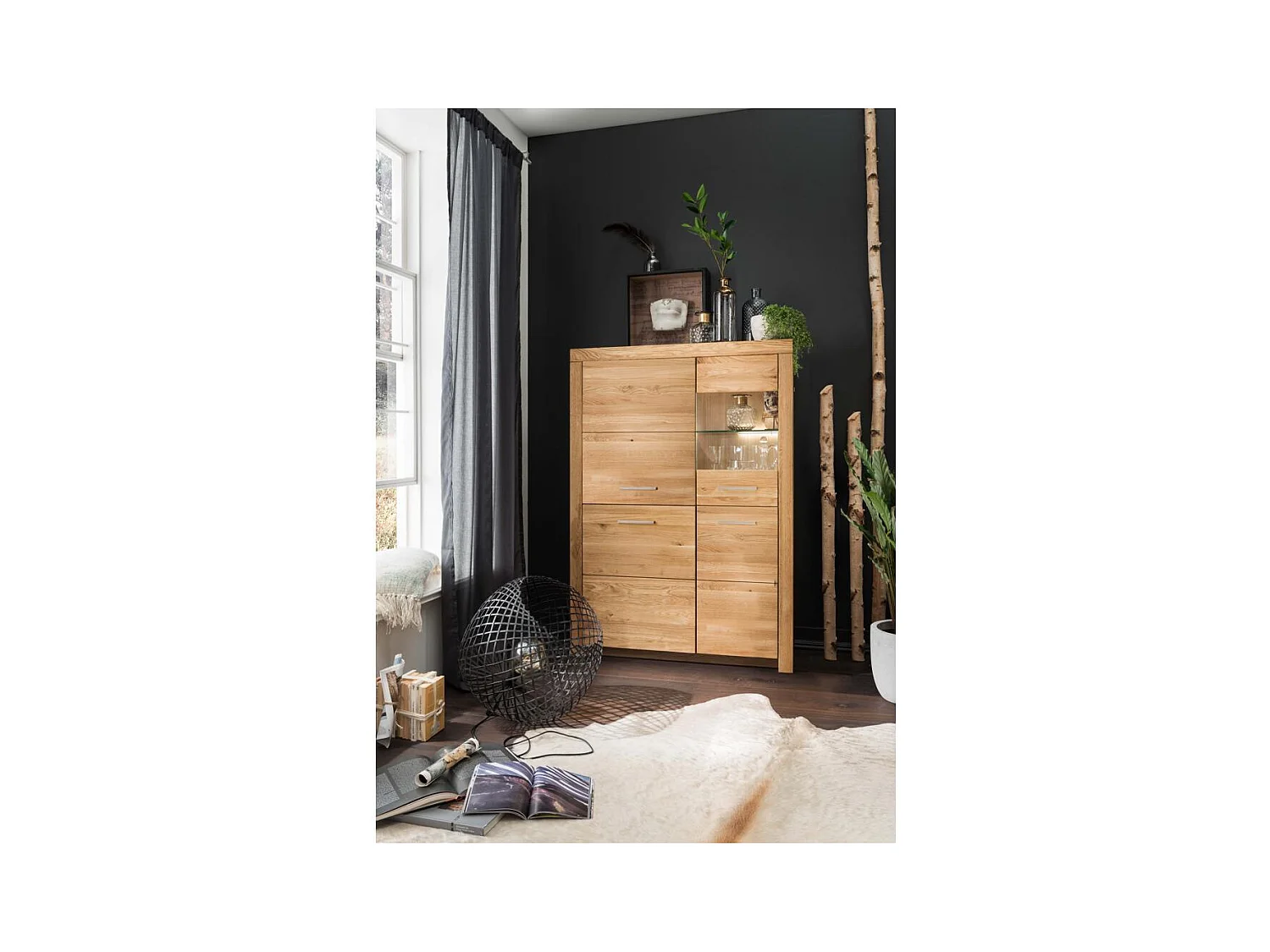 Sideboard 1x40x151 cm Eiche Robusto WZ-169