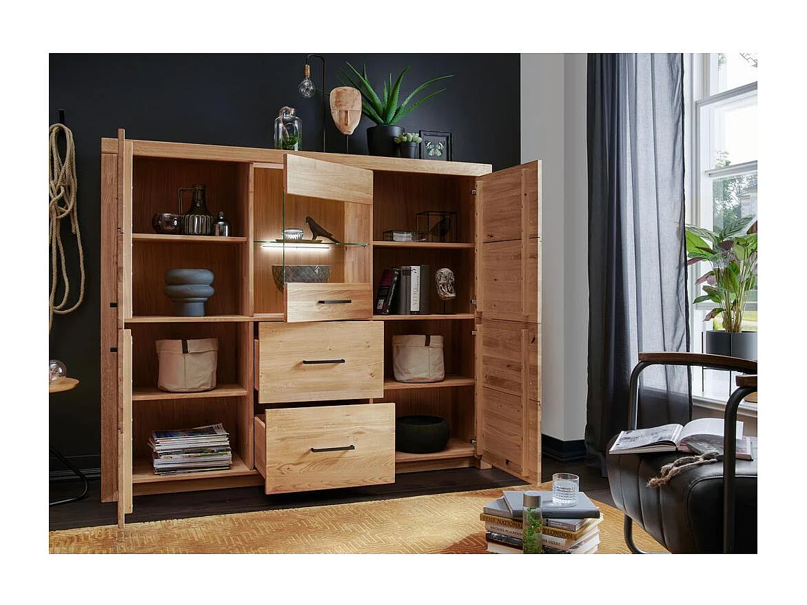 Schrank 170,5x40x141 cm Eiche Robusto WZ-169