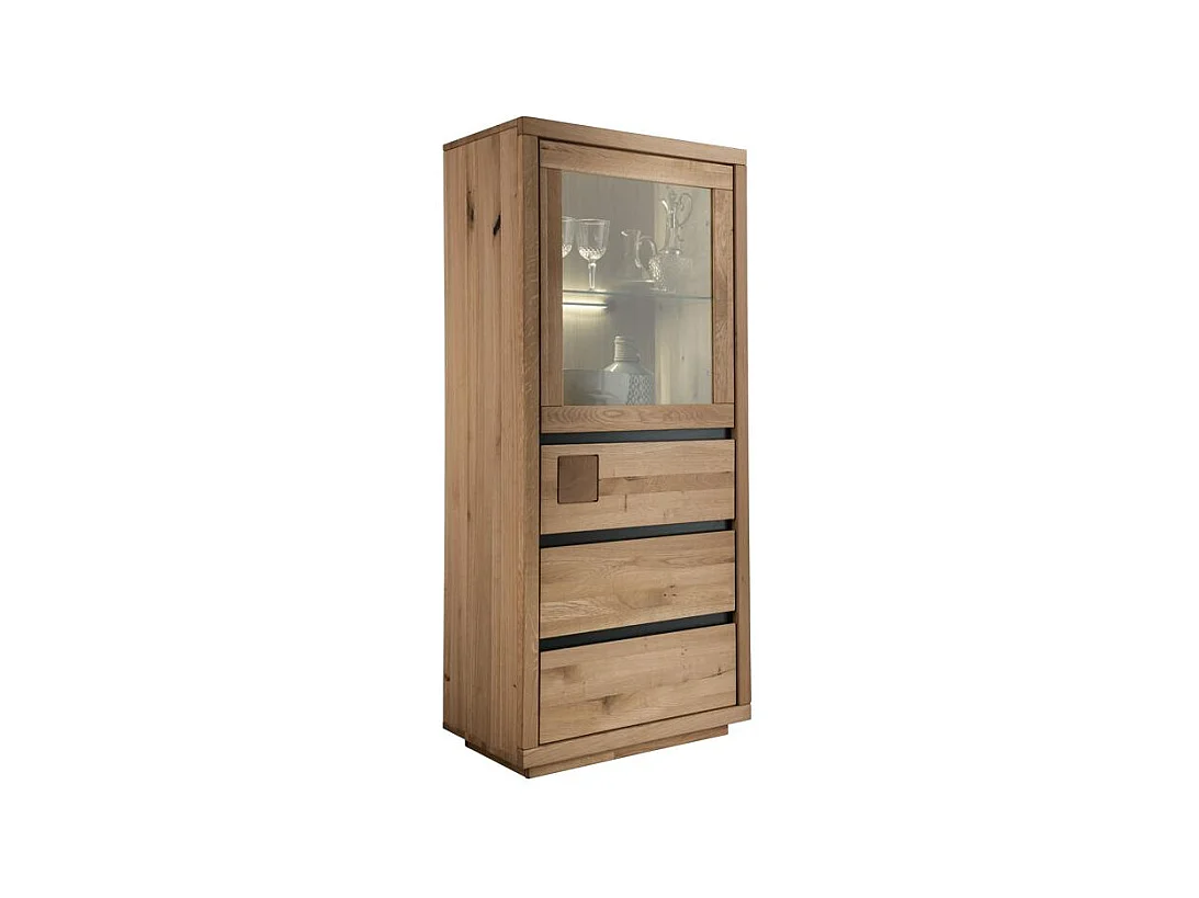 Armoire 65x40x148 cm Chêne huilé FENDE WZ-0159