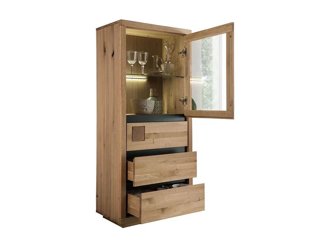Schrank 65x40x148 cm Eiche geölt FENDE WZ-0159