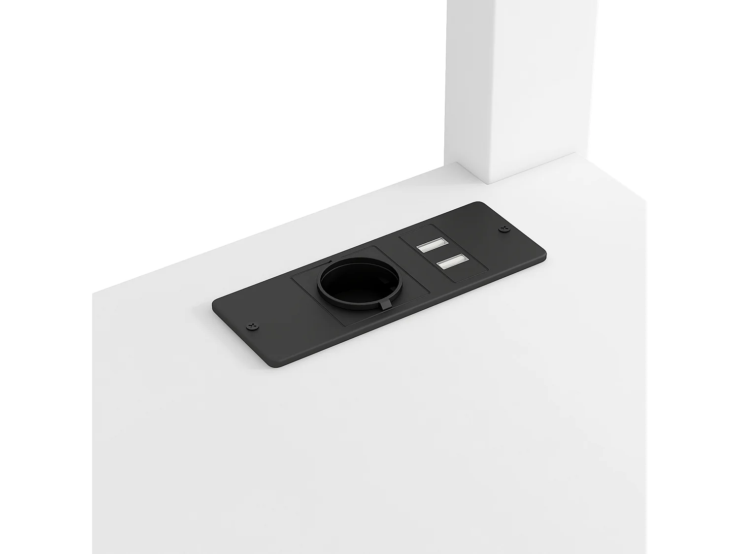 Lit mezzanine enfant - 140 x 200 cm - avec 2 tiroirs + étagères + bureau + Leds et USB + armoir - bois + MDF - blanc