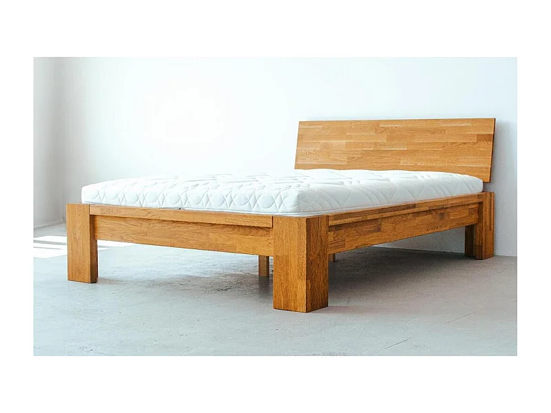 Bett 217x189x82 cm Eiche Montana geölt 180