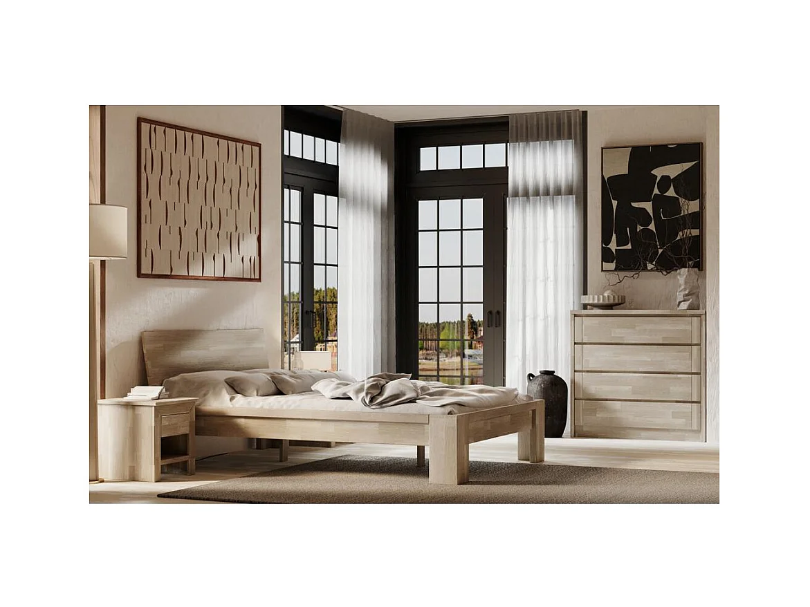 Bett 2,17x1,89x0,82 m braun Montana Sonoma 180