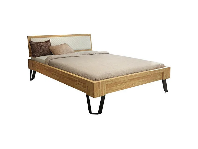 Bett 217x149x83 cm Eiche espacio geölt 140