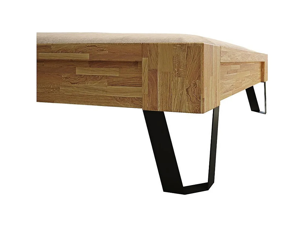 Bett 217x149x83 cm Eiche espacio geölt 140