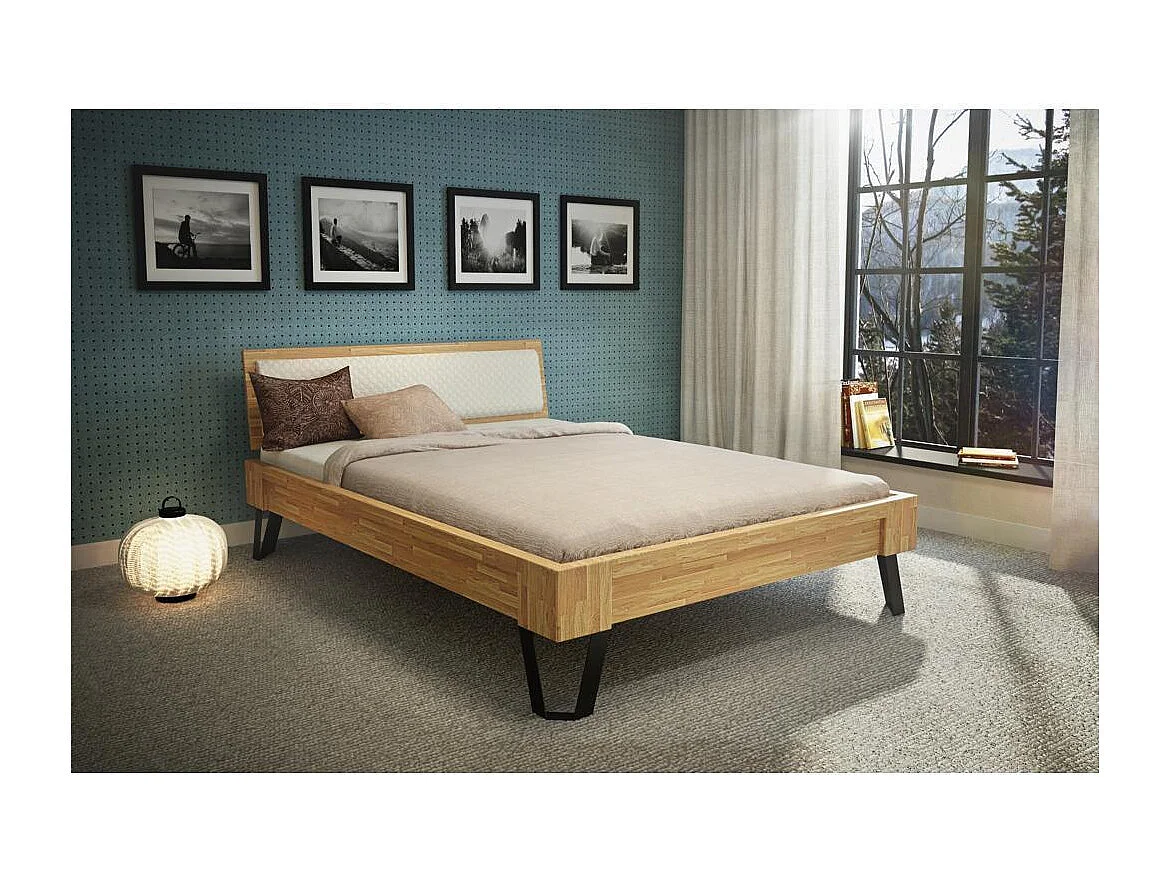 Bed 217x149x83 cm Eiken espacio geolied 140