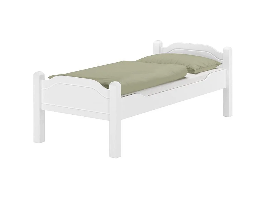 Bett 2,12x1x0,78 m Weißkiefer LIVA SENIOR WEISS 90