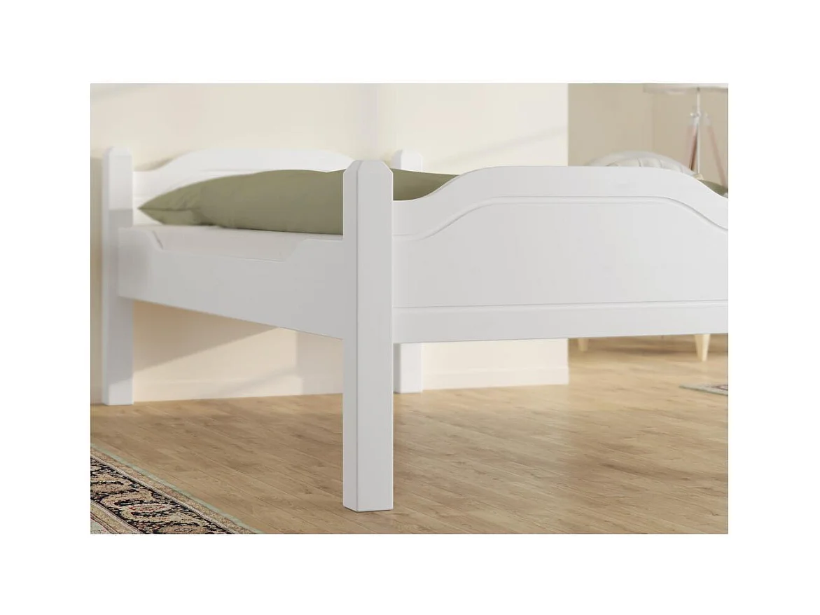 Bett 2,12x1x0,78 m Weißkiefer LIVA SENIOR WEISS 90