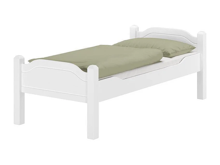 Bett 2,12x1x0,78 m Weißkiefer LIVA SENIOR WEISS 90