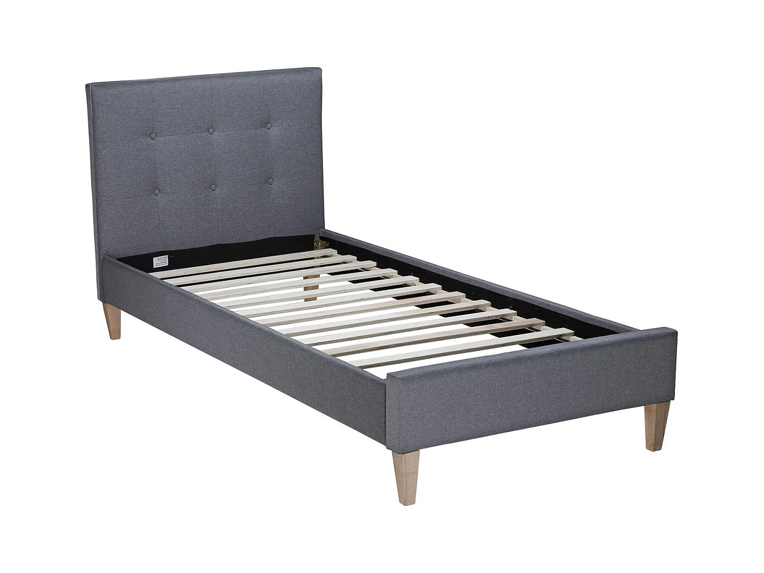 Bettgestell 90x200 cm Grau