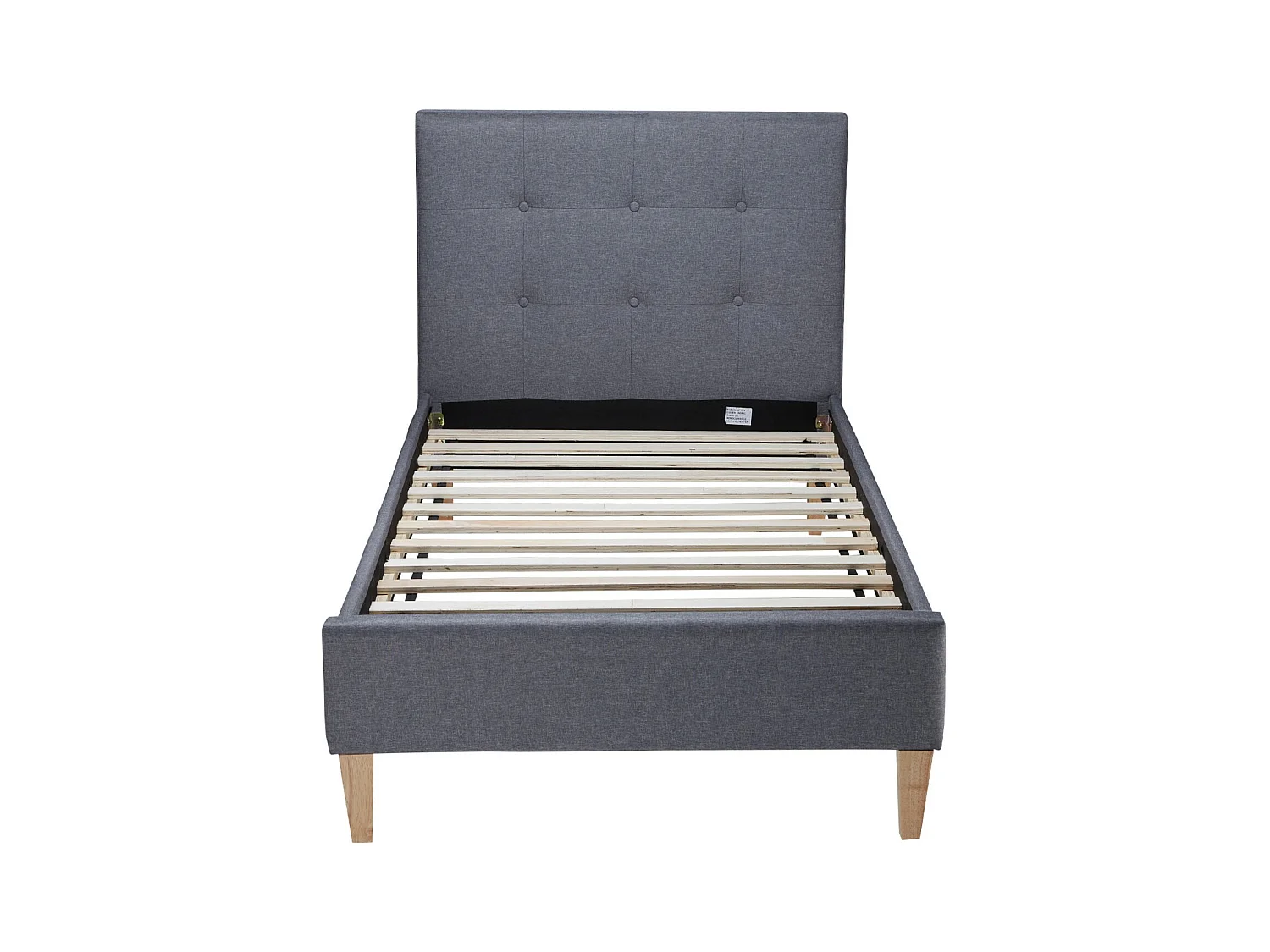 Bettgestell 90x200 cm Grau