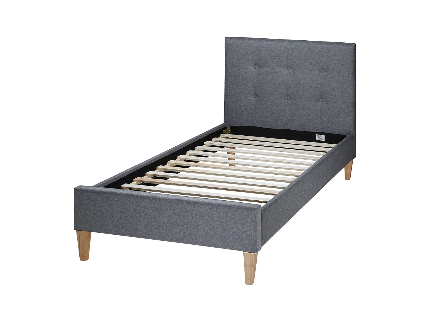 Bettgestell 90x200 cm Grau