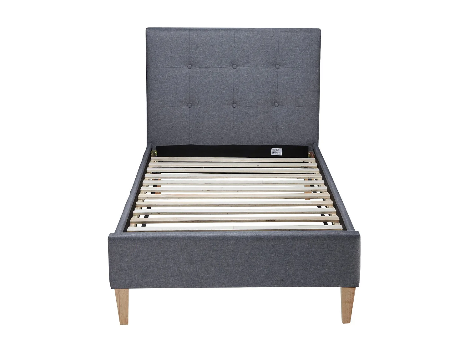 Bedframe 90x200 cm Grijs