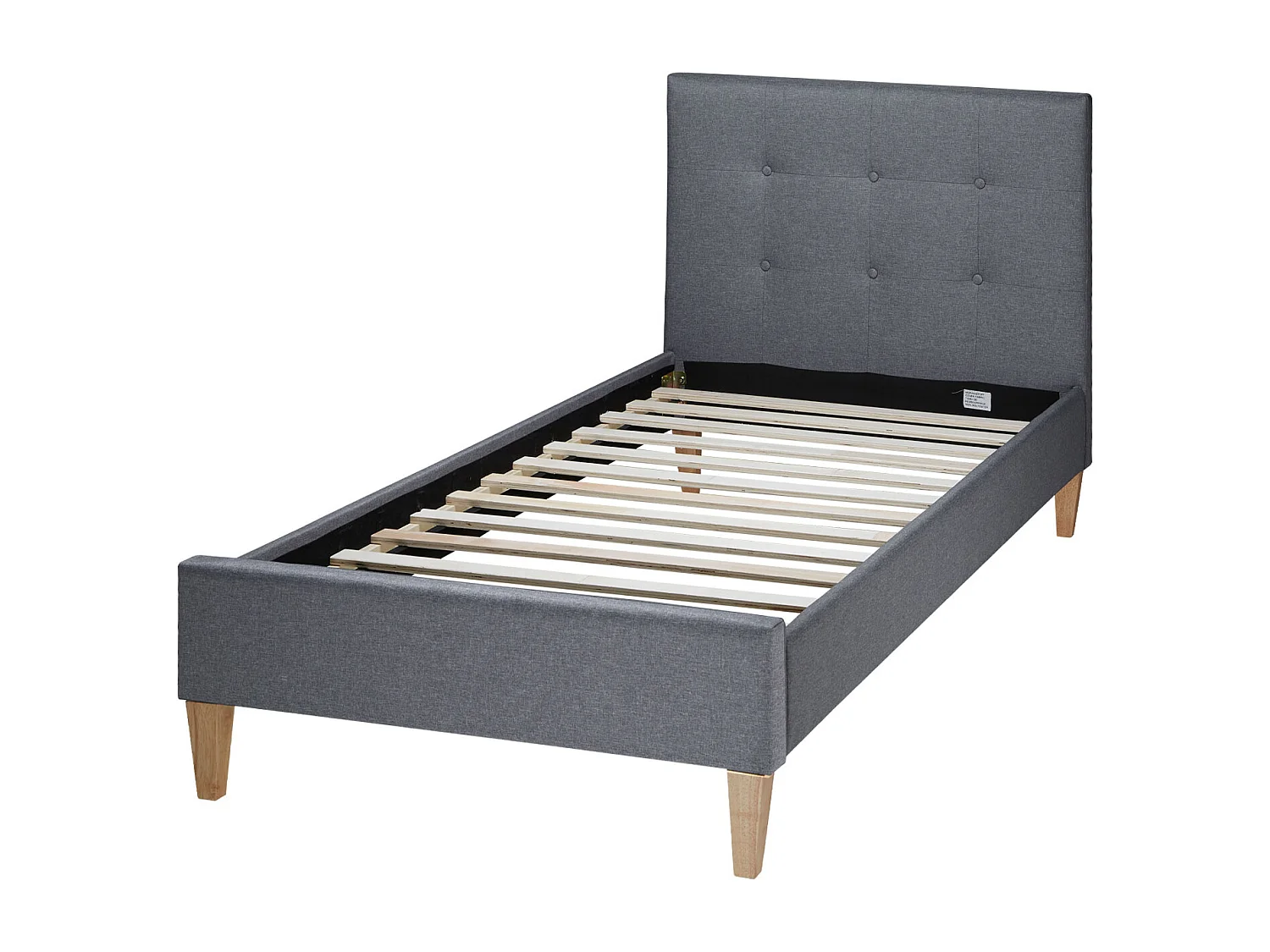 Bedframe 90x200 cm Grijs