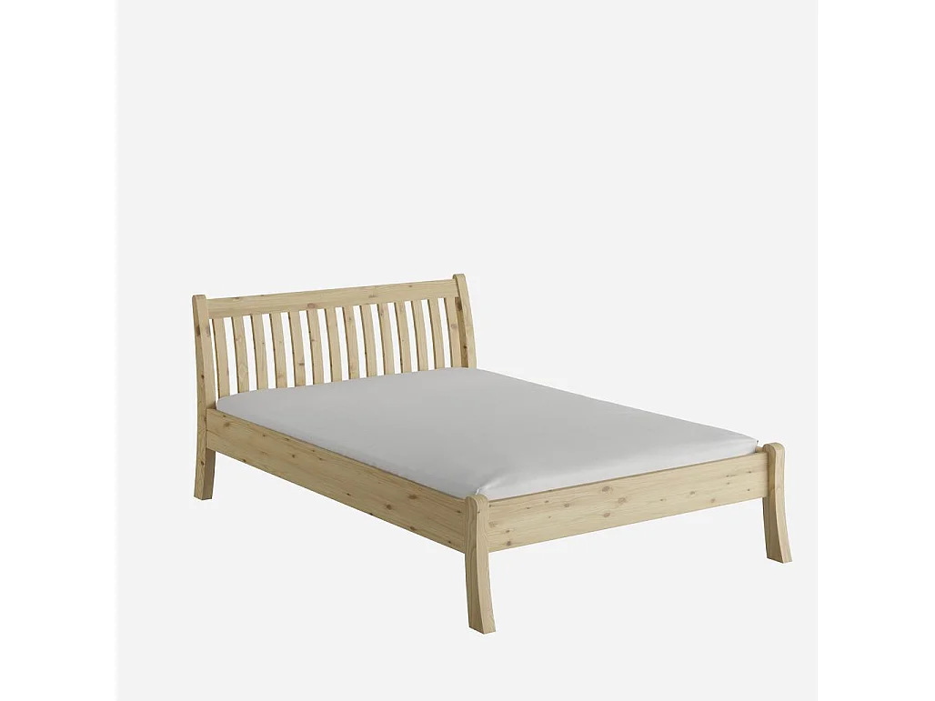 Łóżko 2,23x1,455x0,9 m lakierowana sosna Tonja 140