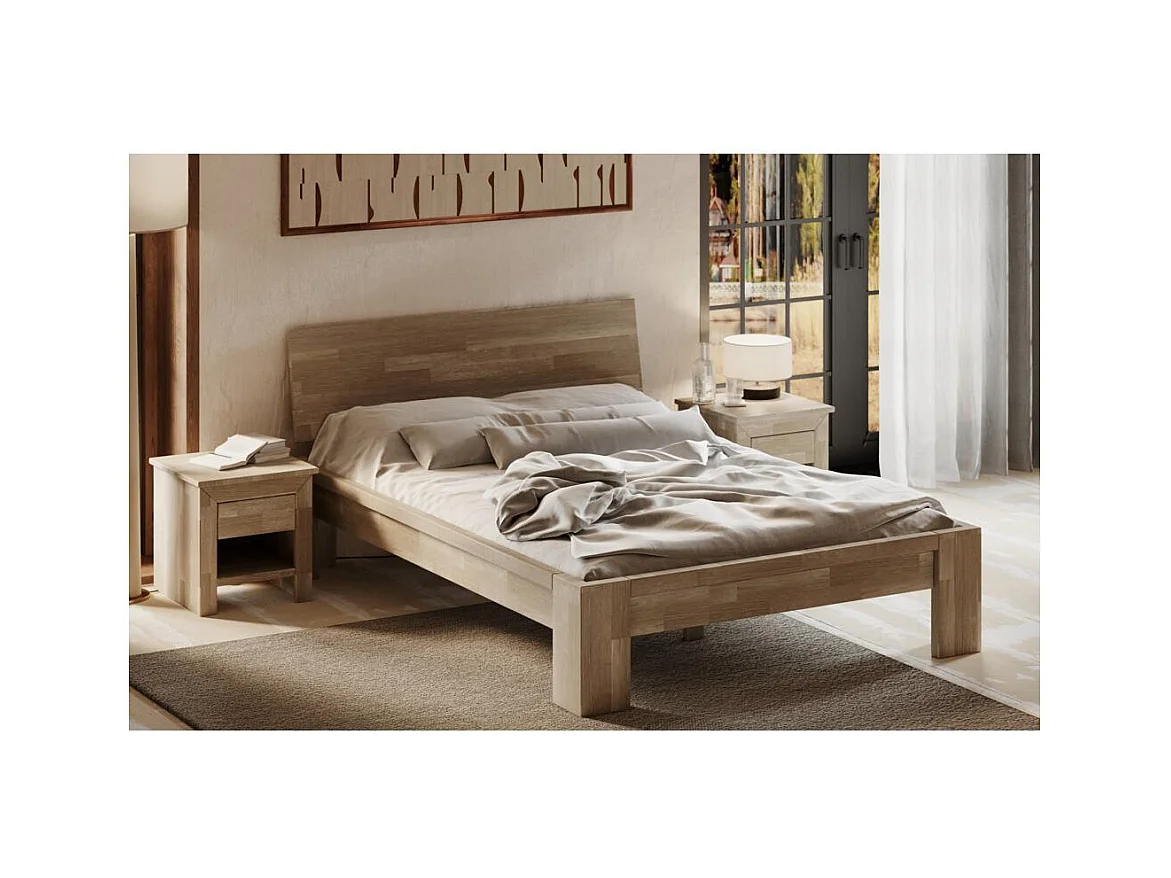 Bett 217x149x82 cm Sonoma Eiche Montana Sonoma 140