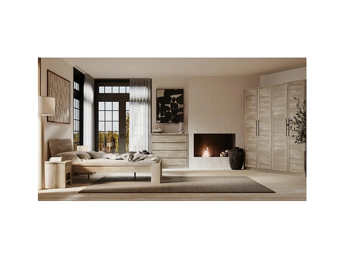 Bett 217x149x82 cm Sonoma Eiche Montana Sonoma 140