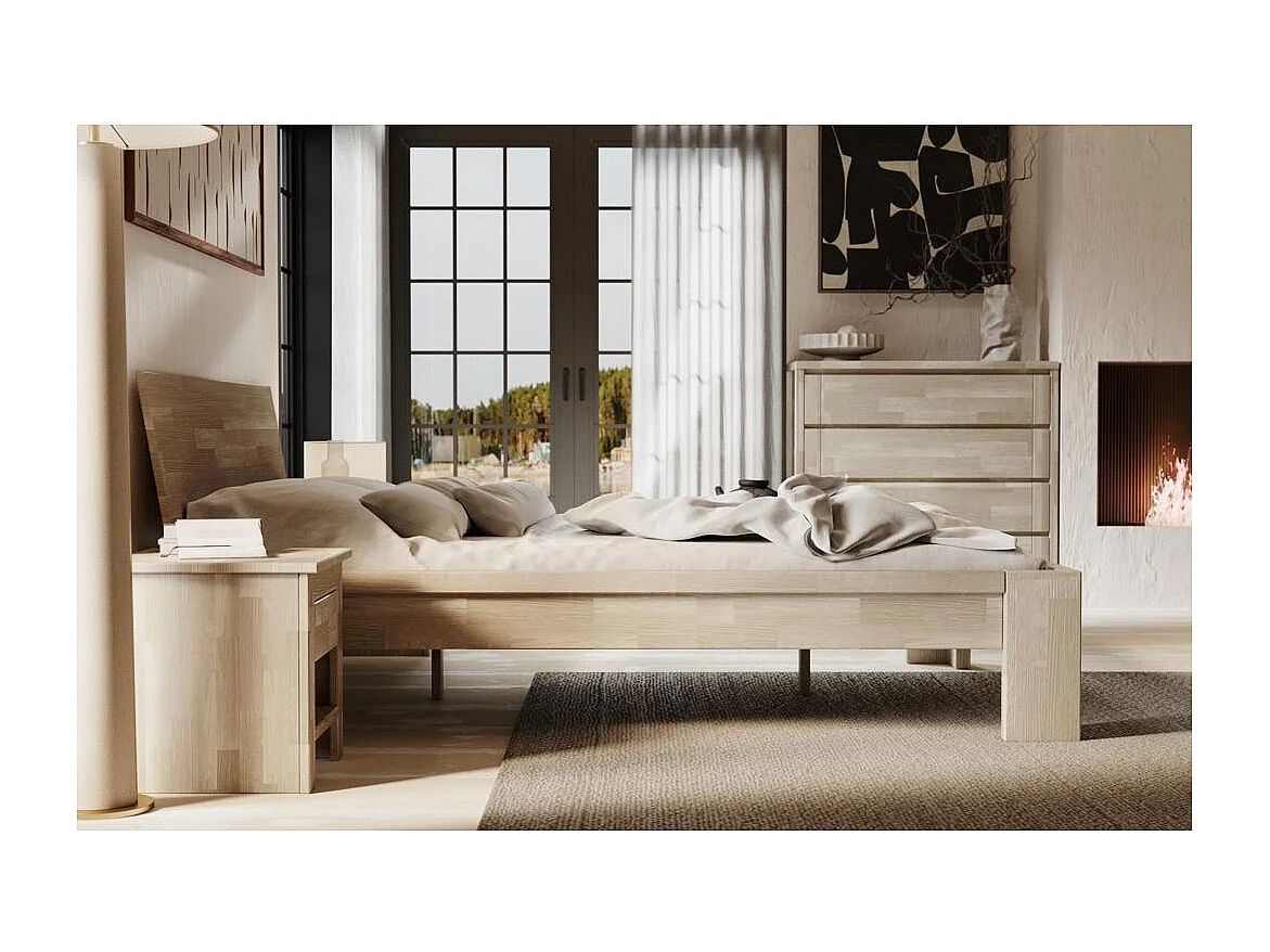 Bed 217x149x82 cm Sonoma eik Montana sonoma 140