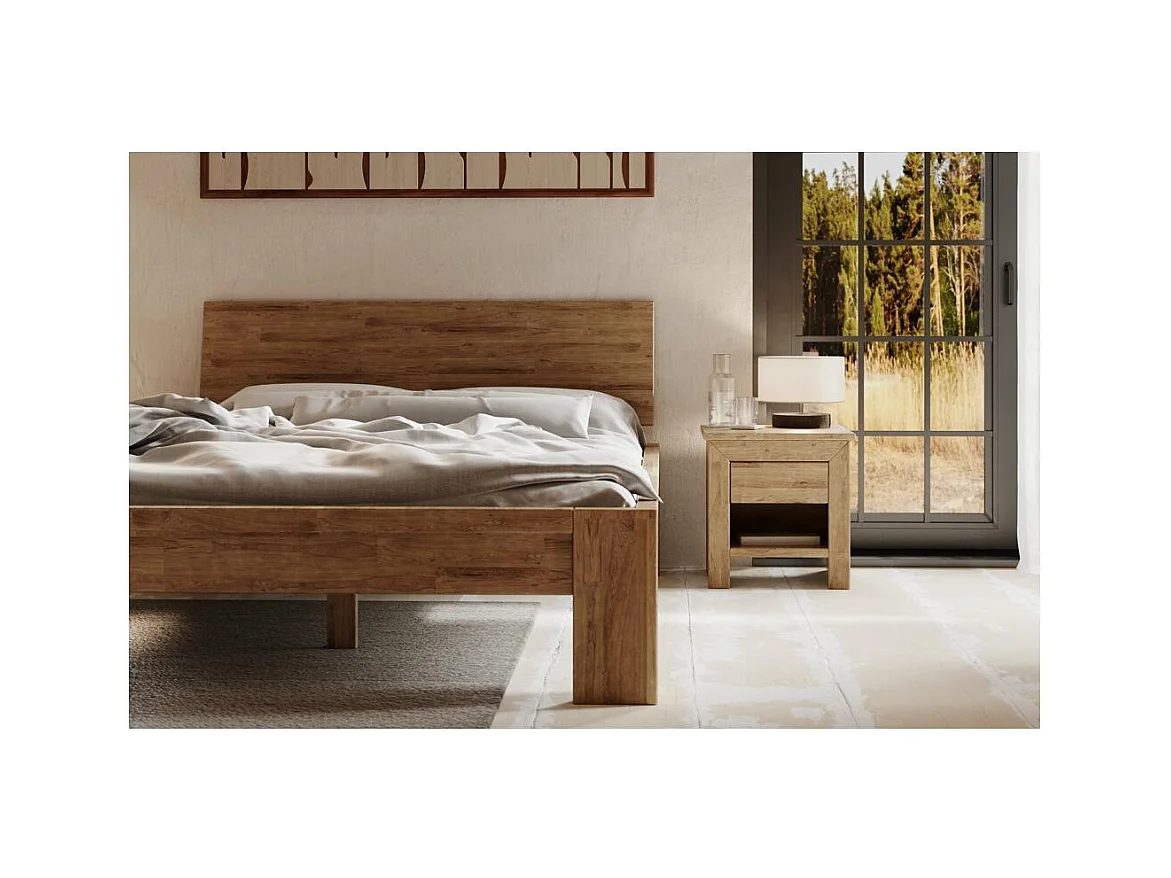 Bett 2,17x1,49x0,82 m Rustikale Eiche Montana Rustical 140