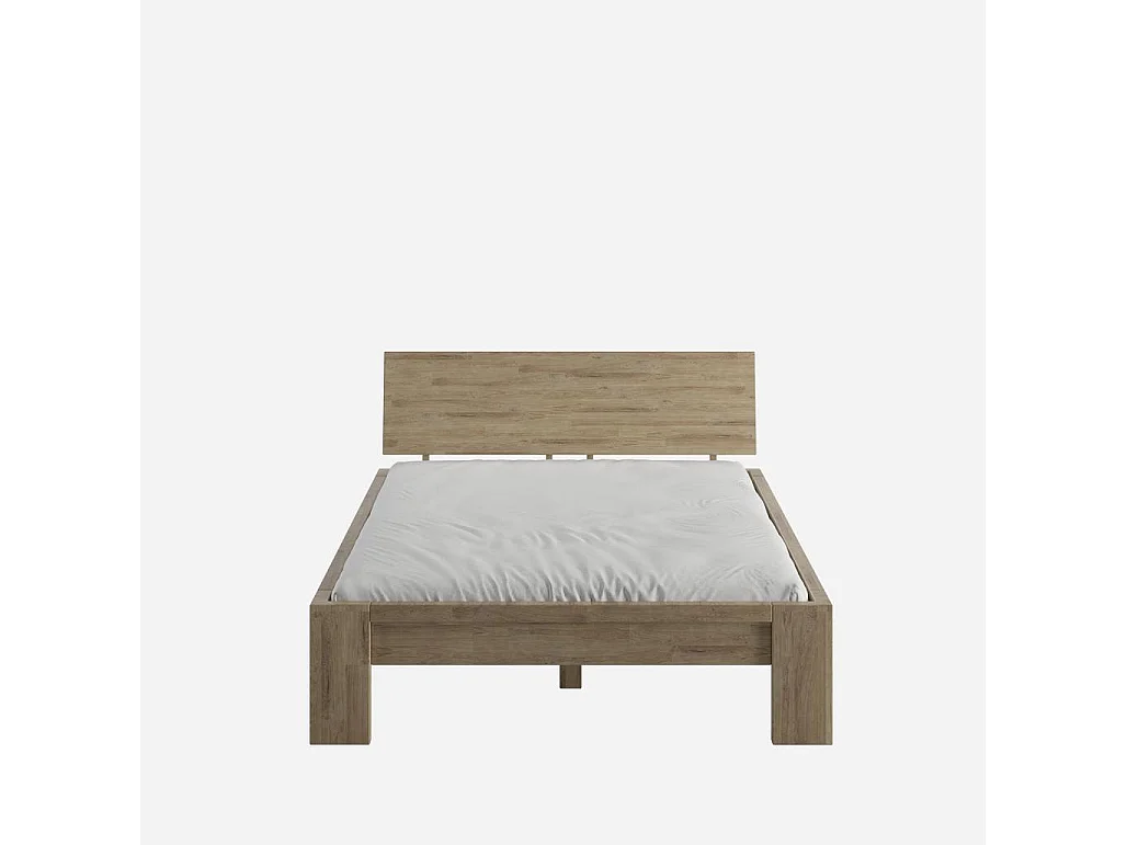 Bed 2.17x1.49x0.82 m Rustiek eiken Montana Rustiek 140