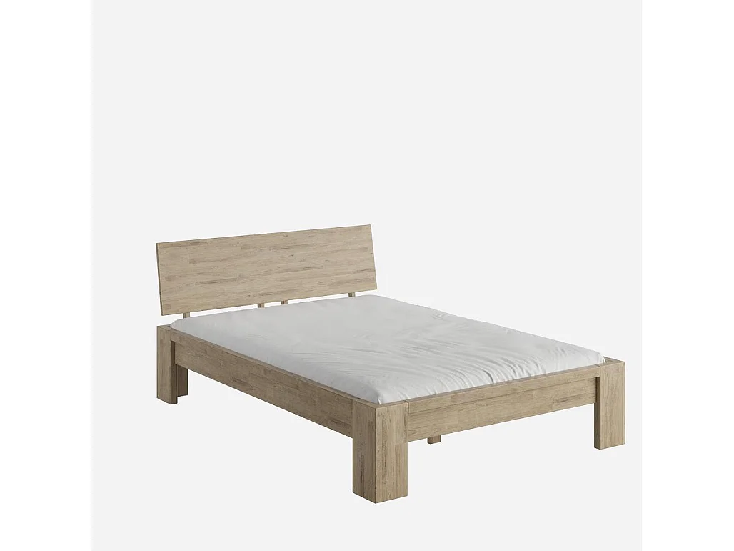 Bed 2.17x1.49x0.82 m Rustiek eiken Montana Rustiek 140