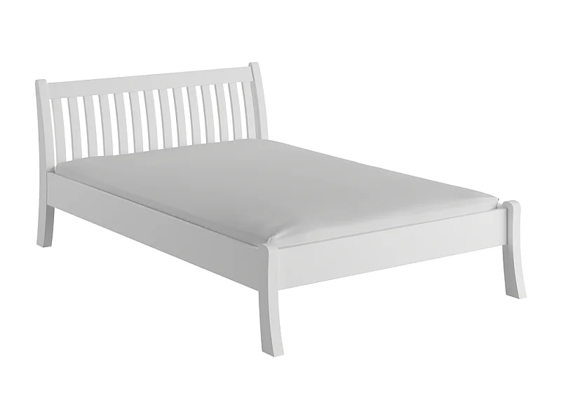 Cama 223x145x90 cm pino blanco Tonja blanco 140