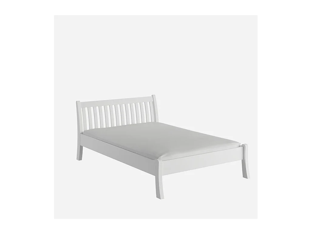 Cama 223x145x90 cm pino blanco Tonja blanco 140