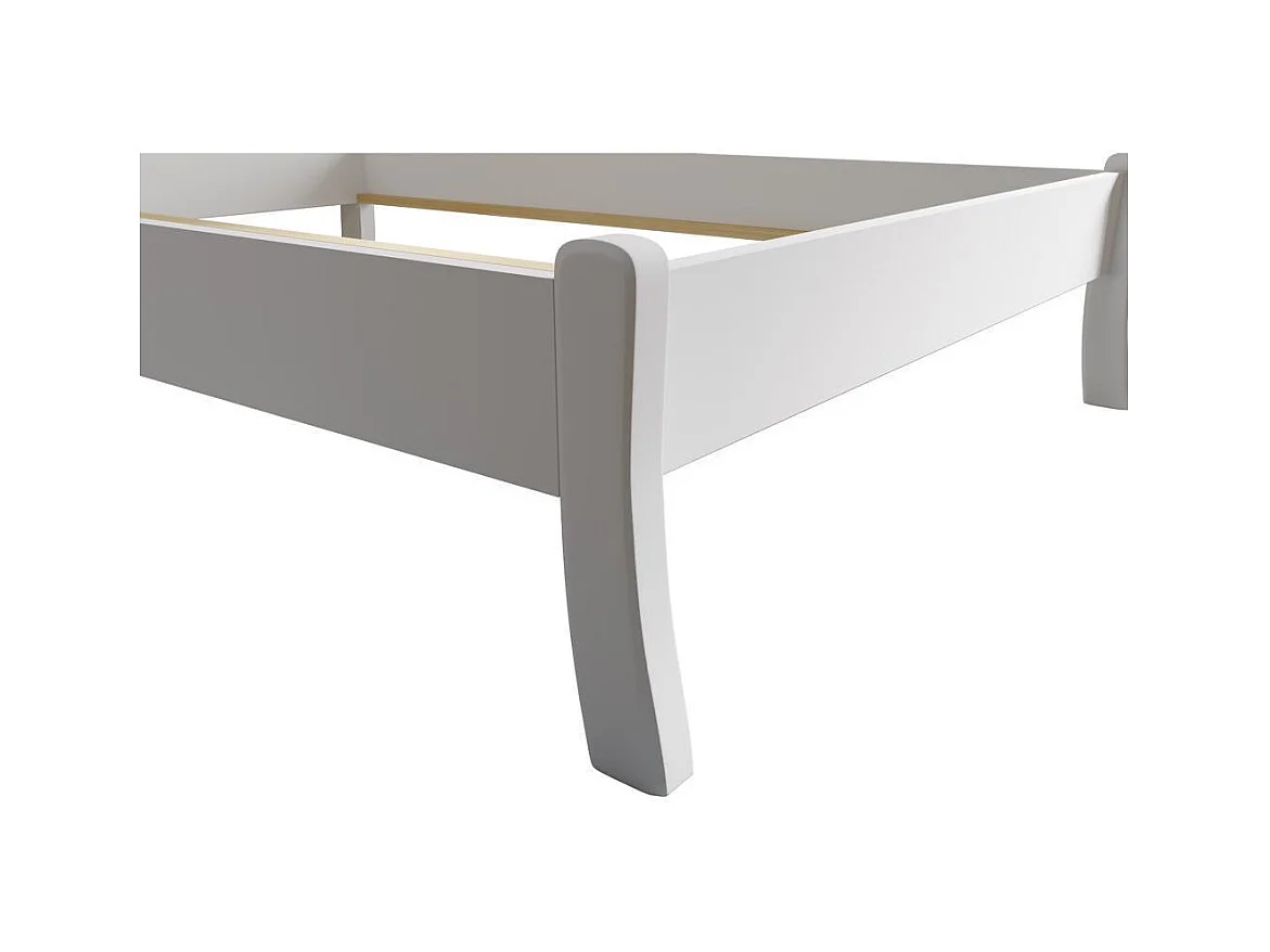 Cama 223x145x90 cm pino blanco Tonja blanco 140