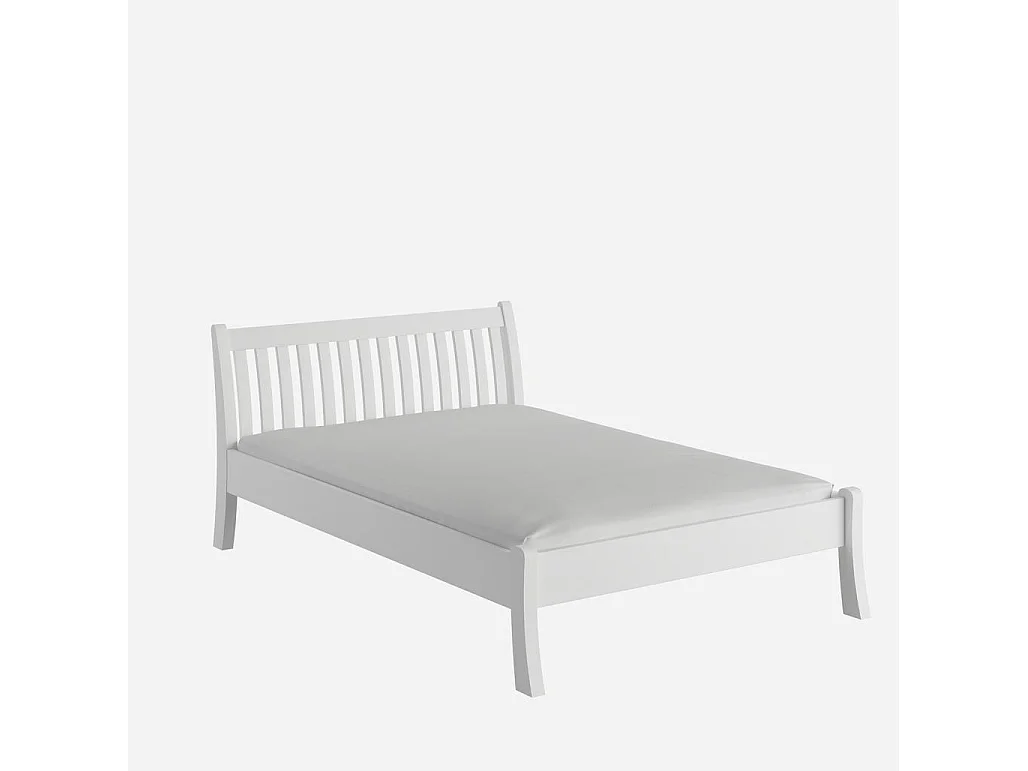 Lit 223x145x90 cm pin blanc tonja blanc 140