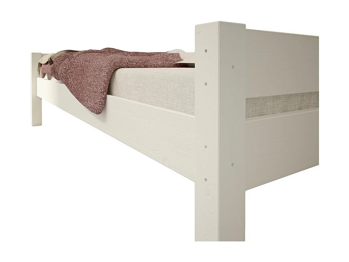 Łóżko 2,095x0,995x0,57 m biały sosna Lisa White