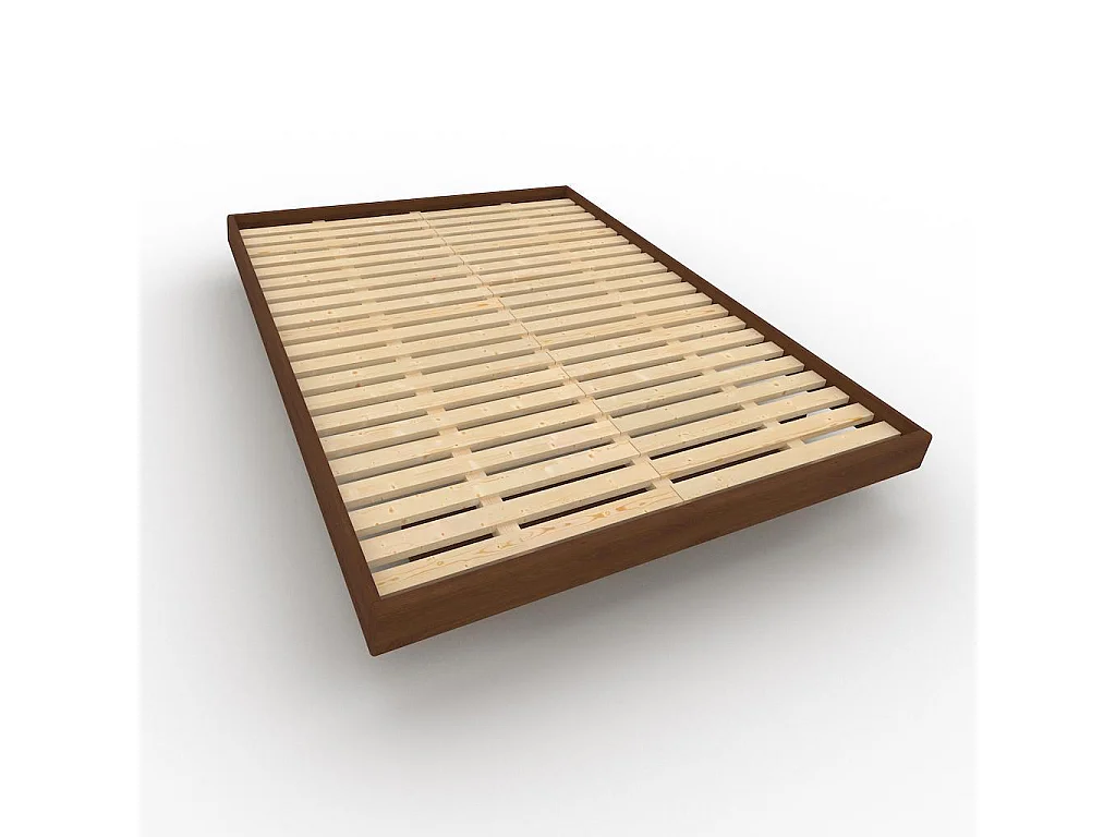 Łóżko podwójne 140x200 cm orzech carre