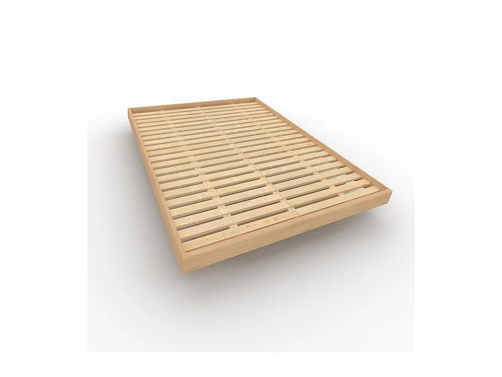 Letto matrimoniale 140x200 carre non trattato