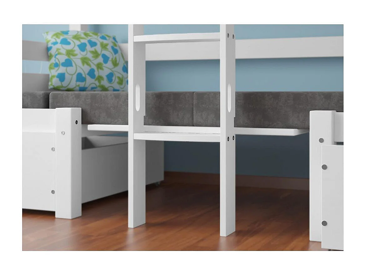 Litera 209x105,5x170 cm pino blanco Elen blanco