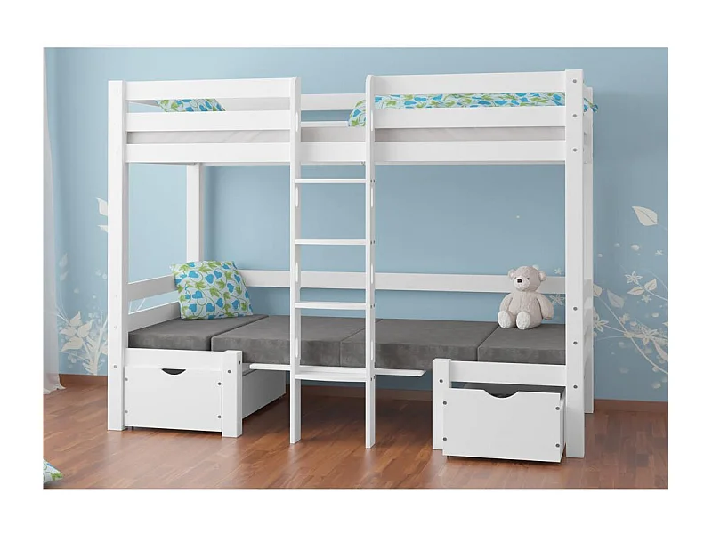 Stapelbed 209x105,5x170 cm witte den Elen wit