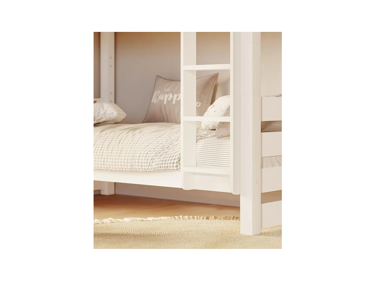 Etagenbett 2098x998x173 cm Weißkiefer Jan Weiß