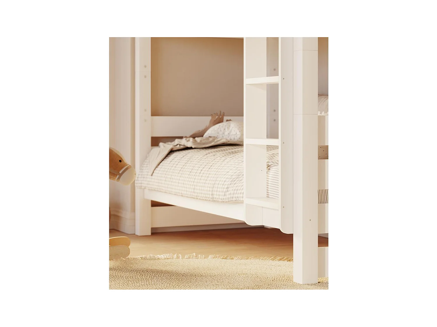 Etagenbett 2098x998x173 cm Weißkiefer Jan Weiß