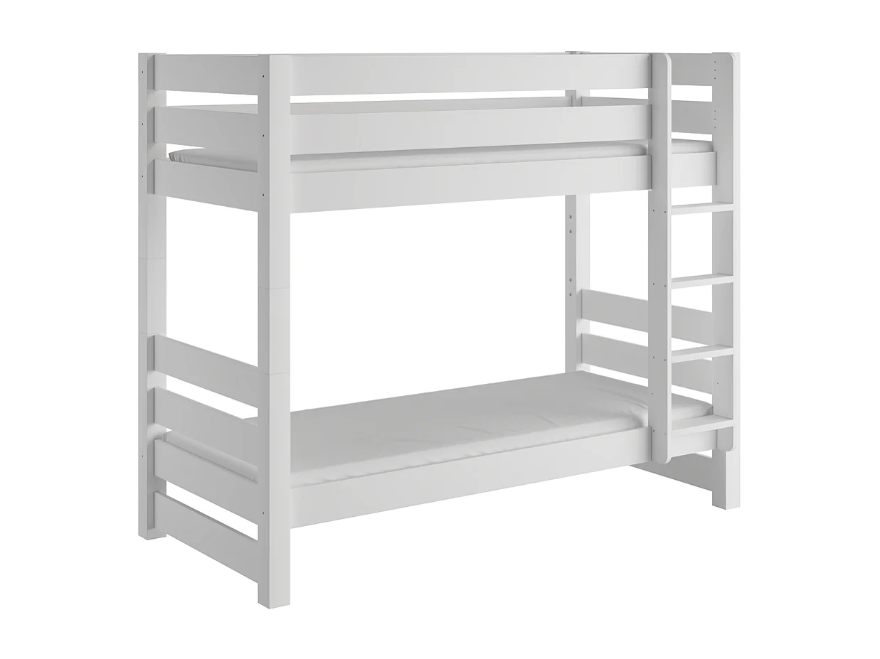 Lit superposé 2098x998x173 cm pin blanc Jan White