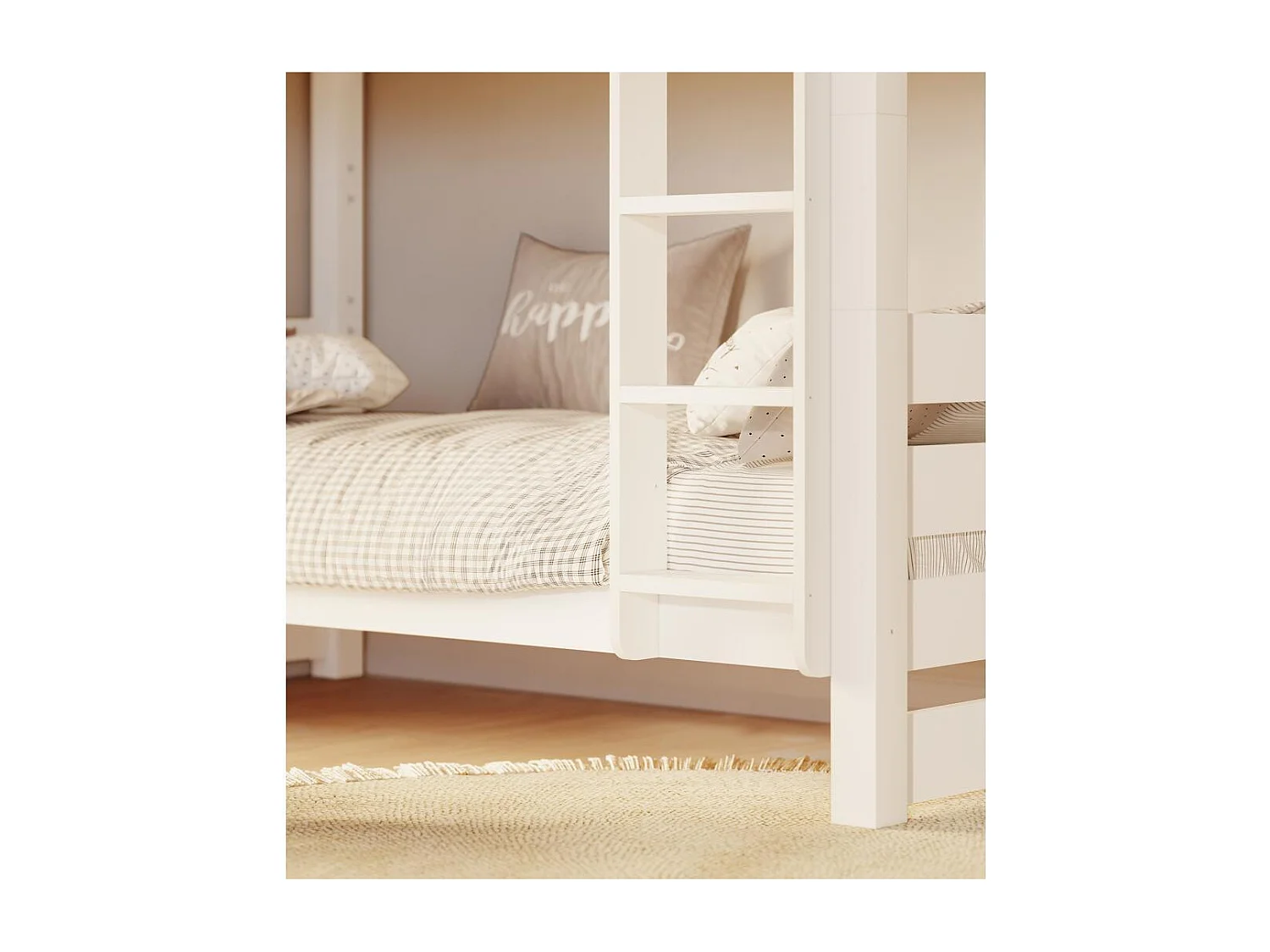 Lit superposé 2098x998x173 cm pin blanc Jan White