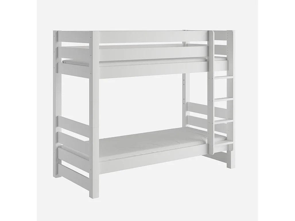 Lit superposé 2098x998x173 cm pin blanc Jan White