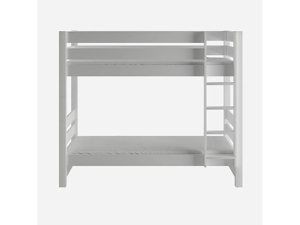 Lit superposé 2098x998x173 cm pin blanc Jan White