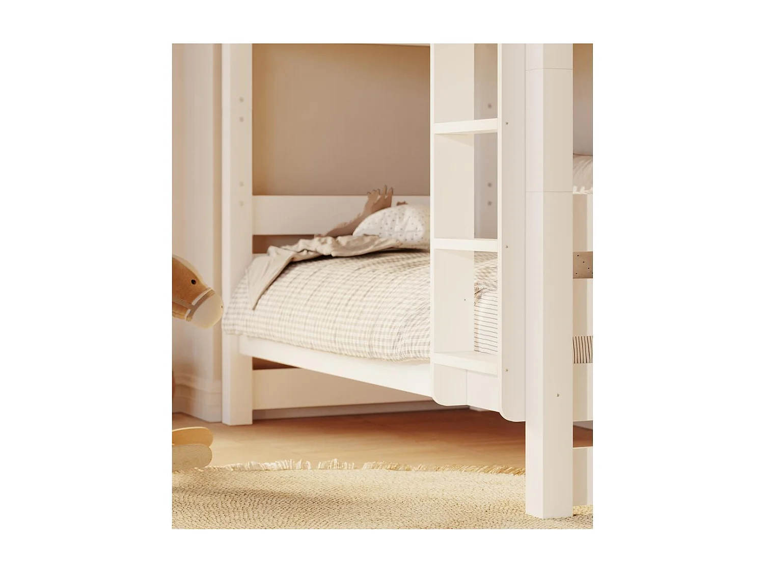 Lit superposé 2098x998x173 cm pin blanc Jan White