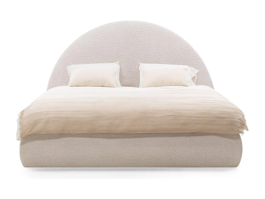 Polsterbett 140x200 cm beige MIMIQ