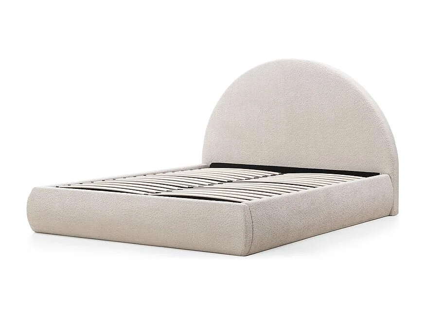 Polsterbett 140x200 cm beige MIMIQ