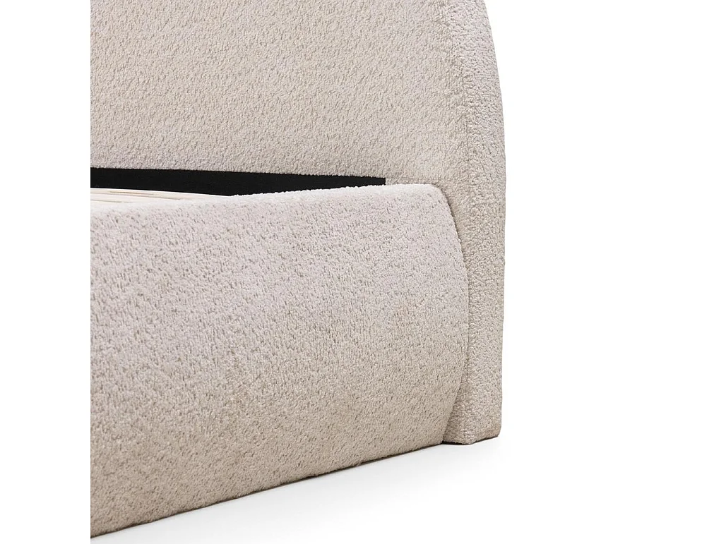 Polsterbett 140x200 cm beige MIMIQ