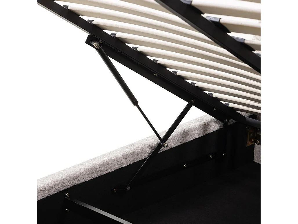 Polsterbett 160x200 cm beige Mimiq