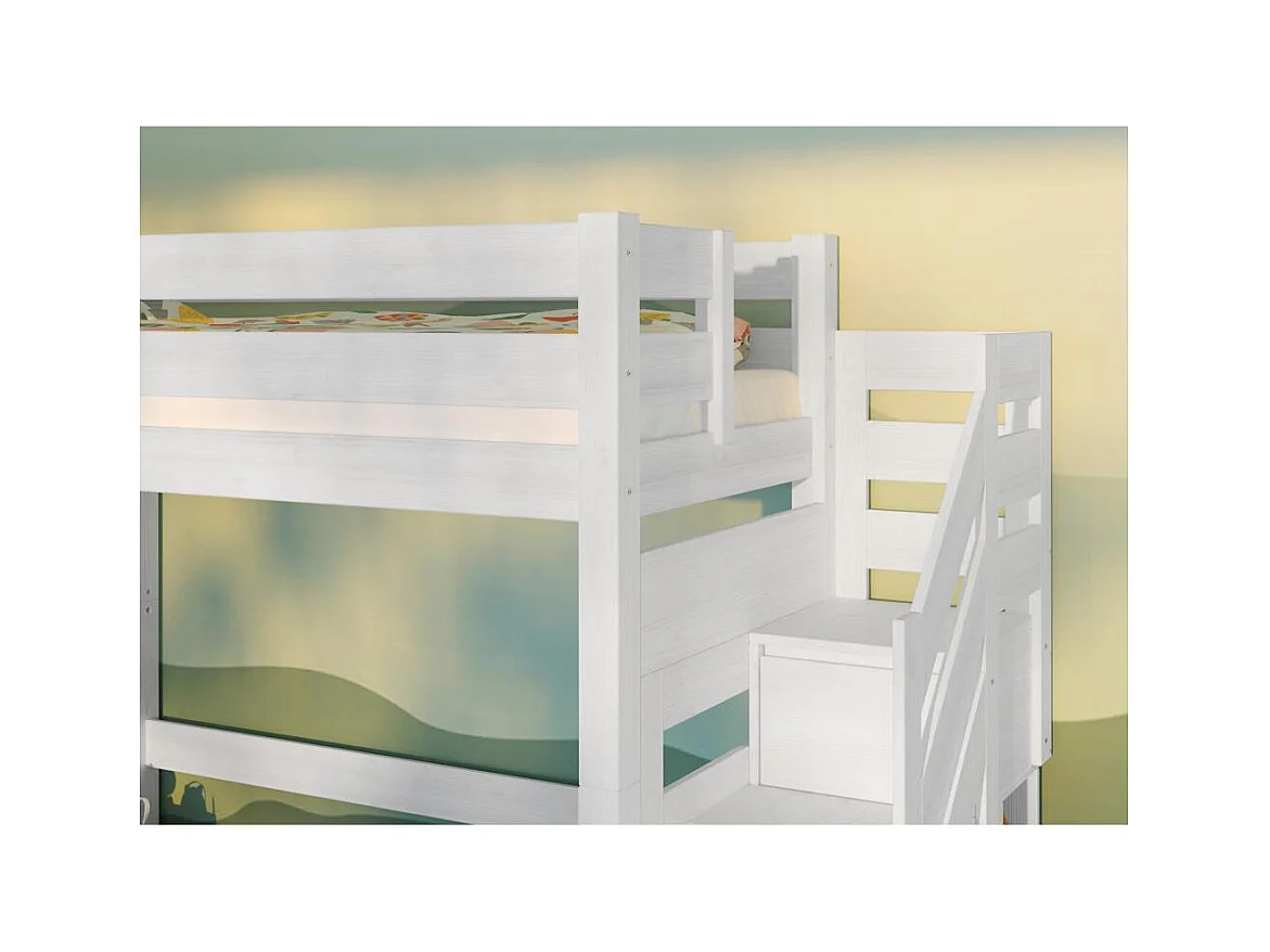 Etagenbett 2,098x0,998x2 m weiß Antresola