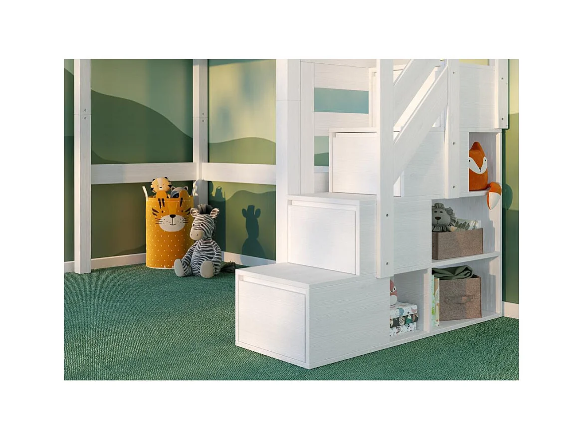 Etagenbett 2,098x0,998x2 m weiß Antresola