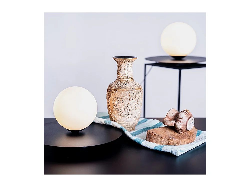 Tischlampe 0,3x0,17 m schwarz Skiva Kugel s