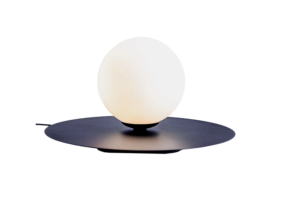 Lampe de table 0.3x0.17 m noire skiva boule s