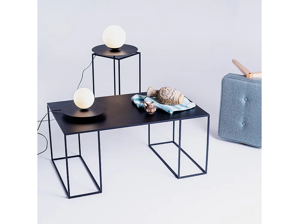 Lampe de table 0.3x0.17 m noire skiva boule s